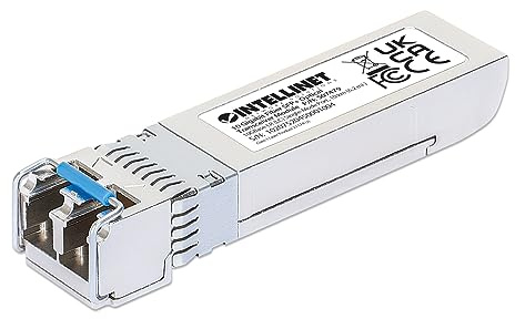 Intellinet 10GBase-LR SFP+ to LC Single-Mode Mini GBIC Module 10G Fiber Transceiver - Cisco SFP-10G-LR Compatible - Wavelength 1310 nm - Hot Plugging - Up to 6.2 mi. – 507479-SGL