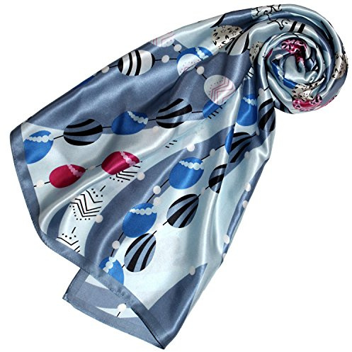 Lorenzo Cana Luxus Damen Seidentuch aufwändig bedruckt Tuch 100% Seide 90 cm x 90 cm harmonische Farben Damentuch Schaltuch 89157