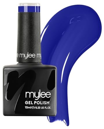 Mylee Gel Nail Polish 10ml [Ocean Deep] UV/LED Soak-Off Nail Art Manicure Pedicure for Professional, Salon & Home Use [Blue Range] - Long Lasting & Easy to Apply