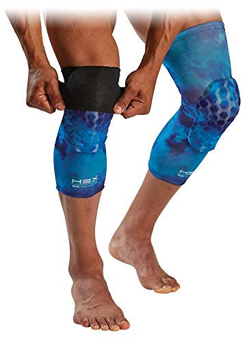 McDavid Basketball Reversible Knee Sleeves with HEX. Leg Compression Sleeve with Padding (Pair of 2)