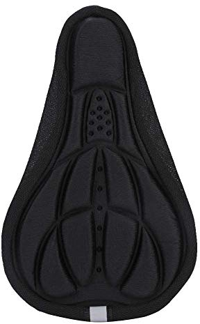 Couverture de Selle de vélo, Housse de Coussin de Selle de vélo de Mousse de siège de vélo de Mousse pour Le vélo de Route de Montagne(Noir)
