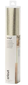 Cricut Premium Vinyl Permanente 30 x 120 cm, Platino metalizado texturizado