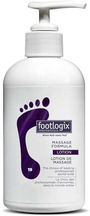 Footlogix Massage Lotion – Schnell einziehende tägliche Feuchtigkeitscreme für trockene Füße und Beine mit Harnstoff und Sonnenblumenöl (250 ml)