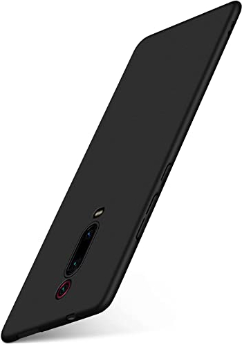 moex Alpha Case für Xiaomi Mi 9T / Mi 9T Pro Hülle Ultra Dünn, Schutzhülle mit erhöhtem Kameraschutz, Slim Cover Hardcase Backcover, Dünnste Handyhülle Minimalistisch, Matt Schwarz