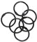 Craftelier - Set mit 6 Metallringen zum Binden, ideal für Scrapbooking und Basteln, Ringe für Alben, Notizbücher, Planer oder Tagebücher, Größe Ø 30 mm, Schwarz