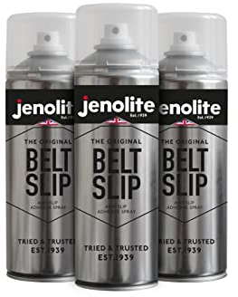 JENOLITE Belt Slip Spray | 400ml | Belt Dressing Spray | Anti Slip V-Belt Spray | Eliminate Slipping, Squeaking & Prevent Drying Out & Cracking | Fan Belts, Alternators Belts and More