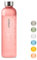 VINSUN Gourde Sport 650ml Rose - Reutilisable, Plastique sans BPA, Étanche - Bouteille d'eau pour Velo, Randonnee, Voyage, Fitness, Camping, Travail, École