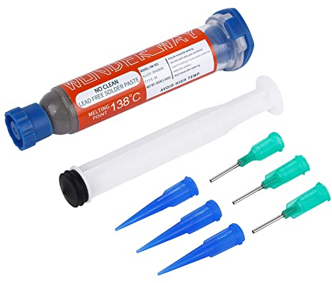 Wonderway Sn42/Bi58 T4 bleifreie Lötpaste, nicht sauber, 138 ℃ Schmelzpunkt (30 g)