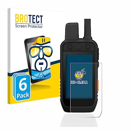BROTECT 6 Stück Schutzfolie für Garmin Alpha 200 / 200i / 300 / 300i K Displayschutz Folie Made in Germany, Ultra-Klar