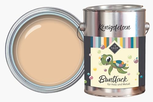 Caleo Color Lack KÖNIGSFELSEN Beigebraun, 0,68 Liter - ökologischer Lack für Möbel - natürlich, lösemittelfrei, spielzeugtauglich