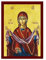Cincture of the Theotokos Ikone, Jungfrau Maria Ikone Heiliger Gürtel, handgefertigte griechisch-orthodoxe Ikone Heiliger Gürtel, byzantinische Kunst Wandbehang Holzschild (2) 11x15cm