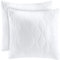 Utopia Bedding Kopfkissen 45x45 cm (2er Set), Gestepptes Kissen für Bett und als Dekokissen, Kissenfüllung, SofaKissen, Zierkissen für Couch (Weiß)