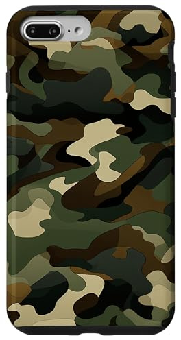 Militär Camouflage Tarnmuster Grünes Camo Muster Hülle für iPhone 7 Plus/8 Plus