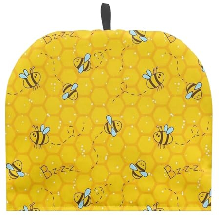 UOIMAG Cute Honey Bee Tea Cosy Teapot Cover for Kitchen Insulated and Keep Warm Kettle Cover