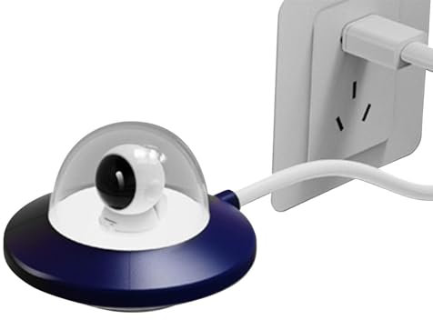 Lampe de bureau OVNI - Lampe de bureau LED astronaute pour la maison - Lampe de bureau de soucoupe volante d'astronaute, détection de vague et télécommande IR, lampe de table pour l'étude, la lecture