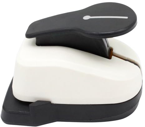 Tskcvy Corner Necklace Card Punch, Jewelry Display Card Hole Puncher, DIY Replacement Parts, Black&White, Plastic, Practical, Functional