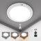HURYEE Rechargeable Motion Sensor Ceiling Light with Remote, Battery Ceiling Light Wireless, 3 Colors Dimmable Indoor Overhead LED Lights for Closet Shower Pantry Shed Hallway Porch