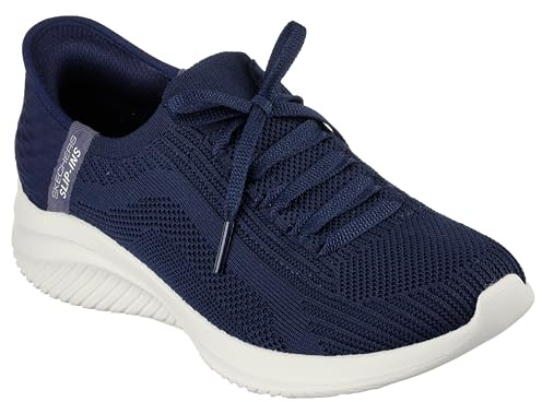 Skechers Women's Ultra Flex 3.0 Brilliant Path Trainers, Navy Knit Navy Trim, 43 EU Weit