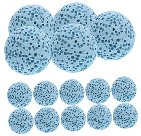 CALLARON 20pièces Perles Pierre Volcanique Diffuseur Huile Essentielle Boules Rondes Naturelles pour Bracelet DIY Désodorisant Voiture Aromathérapie Parfum