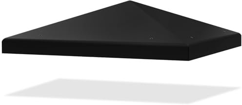 COSTWAY Copertura per Gazebo, Tetto Ricambio per Gazebo, Tetto del Padiglione 3x3 m (Nero)