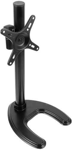 Toddmomy Support TV Rotatif 14-27 Pouces, Pied de Table Robuste sans Perçage en Abs Noir, Base Stable pour Écran LCD LED, Support Pratique Orientable pour Salon et Bureau, Compatible