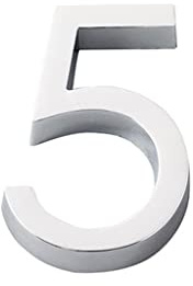 ACVACV 6cm 3d House Number, For Door Plate Home Street Mailbox Stickers Numbers Flat Hotel Outdoor Doors(5)
