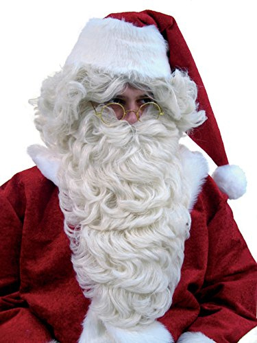 Festartikel Müller Nikolaus Weihnachtsmann Bart superlang für Erwachsene in der Farbe Flachsblond, 410.086.12