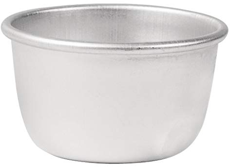 Vogue Aluminium Mini Pudding Basin 105ml - Dessert Mould, Individual Popover Pan for Steaming, Baking E048