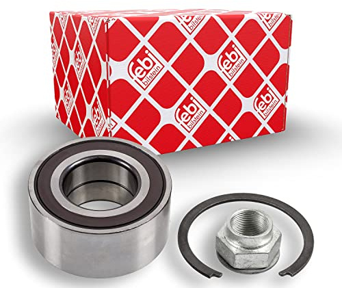 febi bilstein 36824 Wheel Bearing Kit with axle nut and circlip, pack of one