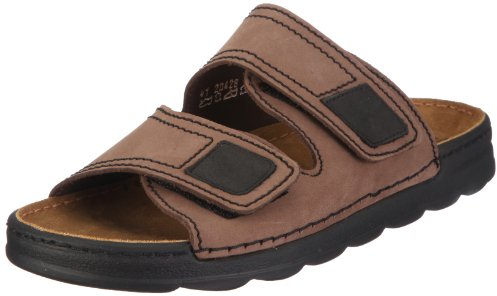 FRETZ men Herren Basel Pantoletten, Braun (4 Dunkelbraun)