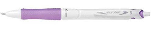 Pilot Acroball Retractable Ballpoint (Single Pen) - Pure White/Violet