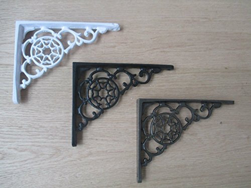 Ironmongery World® Telaraña Gothic hierro fundido decorativo estantería soporte libro fregadero soporte de cisterna de WC (hierro antiguo)