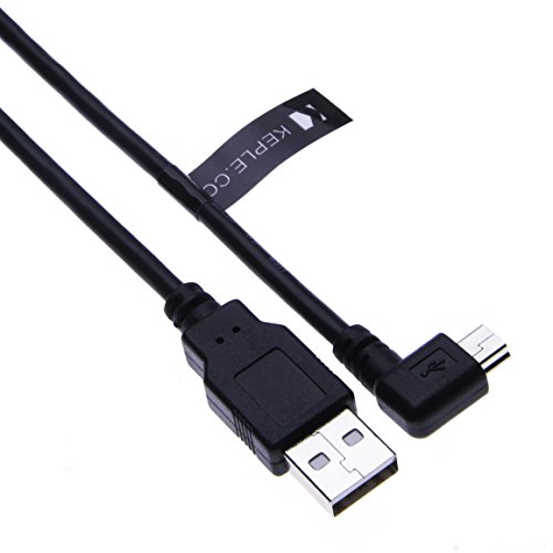 Keple Ángulo Recto Mini USB Cable Mini USB a USB A 2.0 Macho Transferencia de Datos Cargador Compatible con Garmin nuvi 2445/2455 / 2460T / 2475LT / 2496LMT / 2515 / 2595LMT | 1M