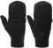 Lipodo Thinsulate Fingerless Handschuhe Damen/Herren - Unisex - Fingerlose Strickhandschuhe - Herbst/Winter- Waschbar - Fäustlinge Einfarbig - Winterhandschuhe schwarz 8 HS