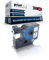 Print-Klex Schriftband kompatibel für Dymo D1 45013 MobileLabeler Labelpoint 100 150 200 250 300 350 Labelwriter 400Duo S0720530 12 mm 7 m black - white Beschriftungsband - Easy Light Serie
