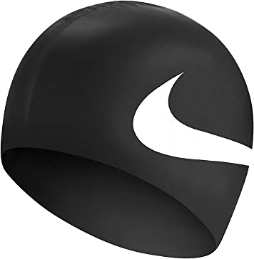 NIKE Cuffia da nuoto in silicone, unisex, per adulti, unisex, NESS8163, nero, taglia unica