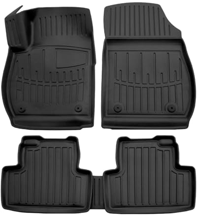 SCOUTT | 3D TPE Gummifußmatten Gummimatten Passend Für Zafira C Tourer 2011-2019, Anti-Rutsch, Abwaschbar, Allwetter, Hohes Rand, 4-Tlg