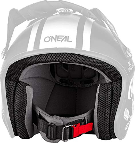 O'NEAL | Motorrad-Helm-Ersatzteile | Enduro Motorrad | Innenfutter und Wangenpolster für Slat Helm | Liner & Cheek Pads Slat Helmet | Schwarz | Größe XXL