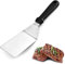 Gshy Pelle à Steak en Acier Inoxydable Pelle à Frire Barbecue Spatules Long Pizza Pâtisserie Outils de Cuisine