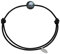 LES POULETTES BIJOUX - Bracelet Lien Perle de Tahiti - Noir