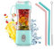 Vaeqozva Portable Blender USB Rechargeable Personal Mixer Fruit Mini Blender for Smoothie, Fruit Juice, Protein Shake, Milk Shakes Light Blue