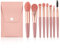 Schminkpinsel, Make up Pinsel Set mit Aufbewahrungsbeutel, Foundation Pinsel, Lidschattenpinsel, 8 Pinsel, Pink