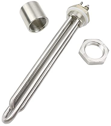 cjcaijun Water Heating Element Immersion Heater 12v/24v/36v/48v Heating Element Immersion Tubular Water Heater Solar Water Heating Element High Watt Density