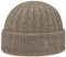 Stetson Undyed Sustainable Kaschmirmütze Damen/Herren One Size - Umschlagmütze aus 100% Wolle nachhaltig - Mütze Herbst/Winter Dunkelbeige One Size