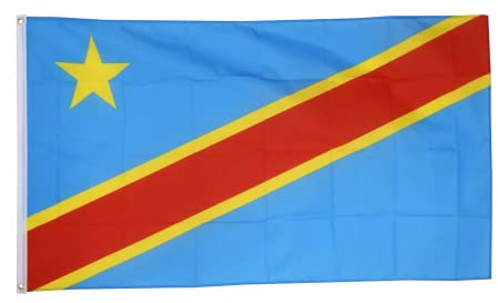 FlagSuperstore Kongo-Flagge, groß, 150 cm x 90 cm