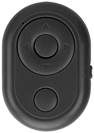 Control Remoto Bluetooth Page Turner, Fingertip Page Turner Phone Camera Video Recording Remote para Smartphones Tablets, Support Short Video App (Negro)