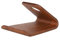 Support de Téléphone Portable Portable, Support de Téléphone Portable de Bureau en Bois, Léger Antidérapant Droit pour la Maison de Bureau (Noyer Noir)