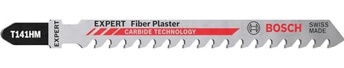 Bosch Professional 10x Lame per seghetto alternativo Expert `Fiber Plaster` T 141 HM (per Pannelli in fibrocemento, Pannello in cartongesso, Lunghezza 100 mm, accessorio Seghetto alternativo)
