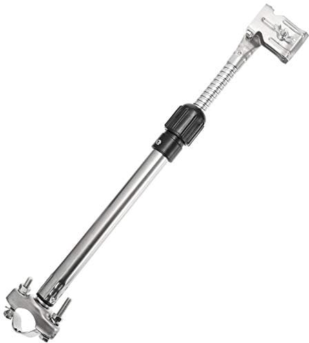 SAFIGLE Verstellbare Schirmhalterung aus Edelstahl und Abs Höhenverstellbarer Regenschirmständer für Rollstuhl und Scooter für Außeneinsatz