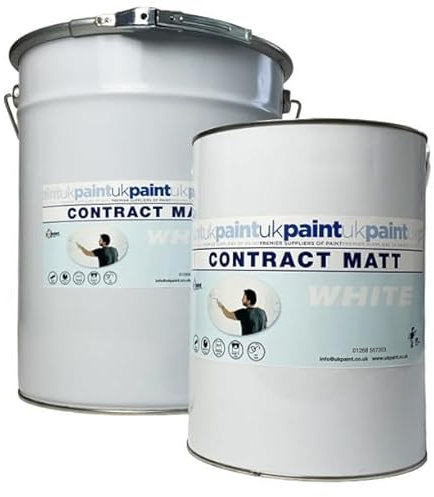 UK PAINT 20 Litres - Contract Matt - White Emulsion